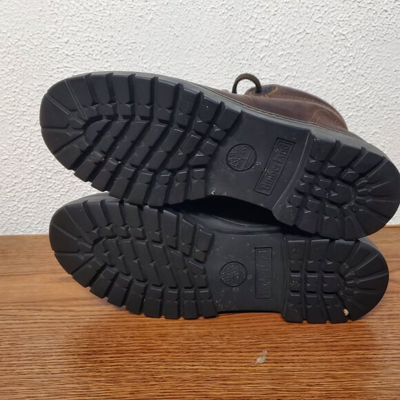 Womens Timberland Brown Ankle Lace Up Boots Size 6.5M - Picture 8 of 9